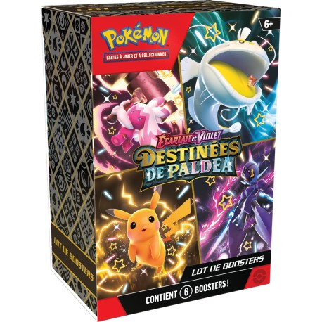 POKÉMON EV04.5 : BUNDLE 6 BOOSTERS DESTINEES DE PALDEA - ASMODEE