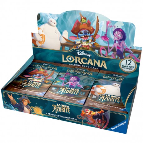 Disney Lorcana TCG - Set 6 : Display de 24 boosters - La Mer Azurite